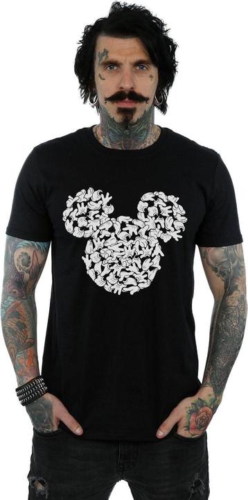 Immagine prodotto Disney Mickey Mouse Head Of Hands Maglietta Uomo (M)