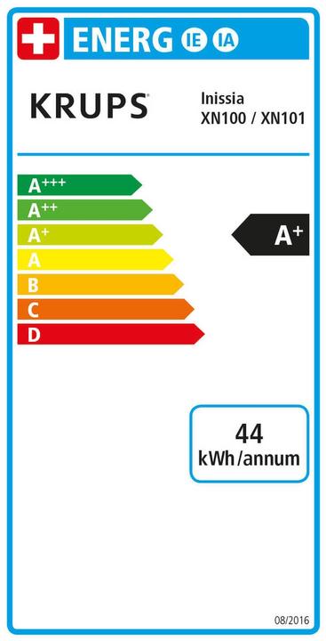 Label énergétique Krups Nespresso Inissia (NESPRESSO Original)