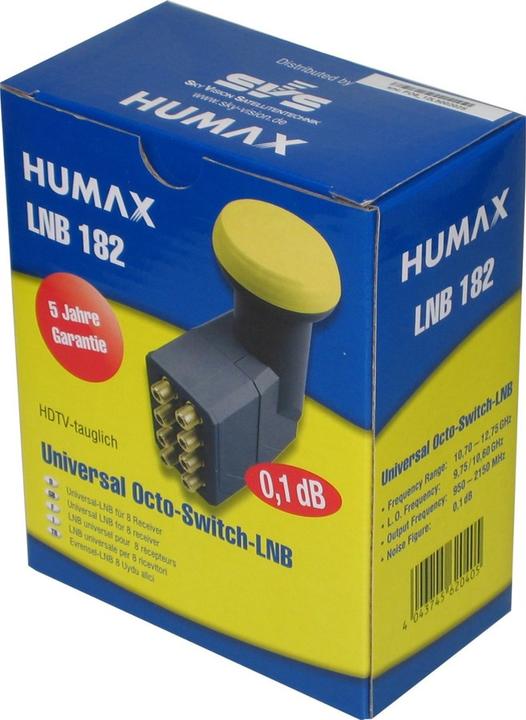 Actual product image Humax LNB 182s - F - 4 cm - 60 mm - 135 mm - 115 mm - 470 g (Octo LNB, 40mm)