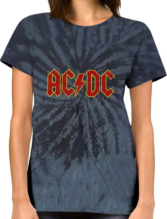 Actual product image AC/DC Unisex Adult Dip Dye Logo T-Shirt (S)