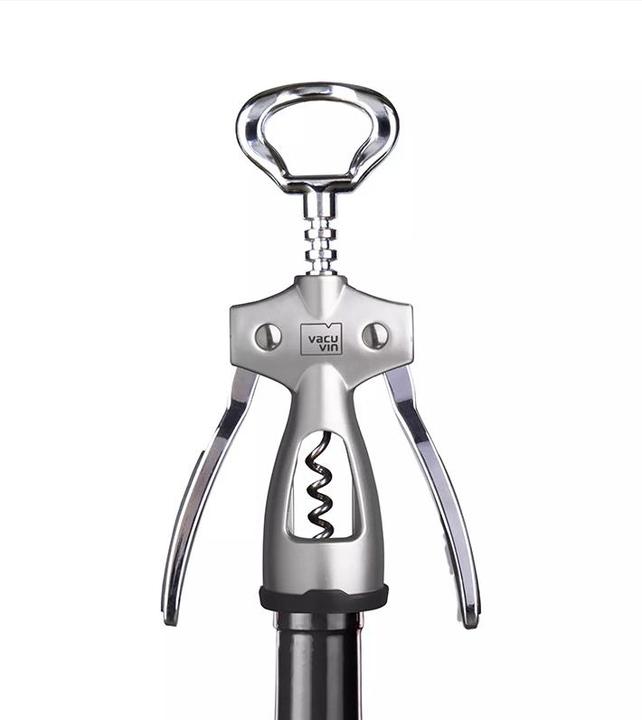 Image du produit Vacu Vin Tire-bouchon à levier argenté Winged (Tire-bouchon à levier)