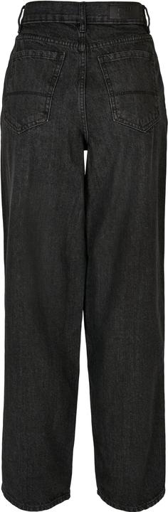 Actual product image Urban Classics Ladies High Waist Wide Leg Cropped Denim Pants (34)