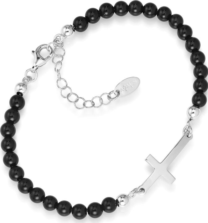 Amen Cross Armband (17 cm, 925er Silber)
