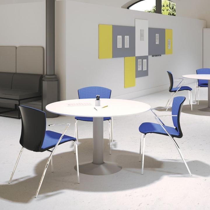 Productafbeelding Rocada 2 bezoekersstoelen RD-966/3 stof blauw