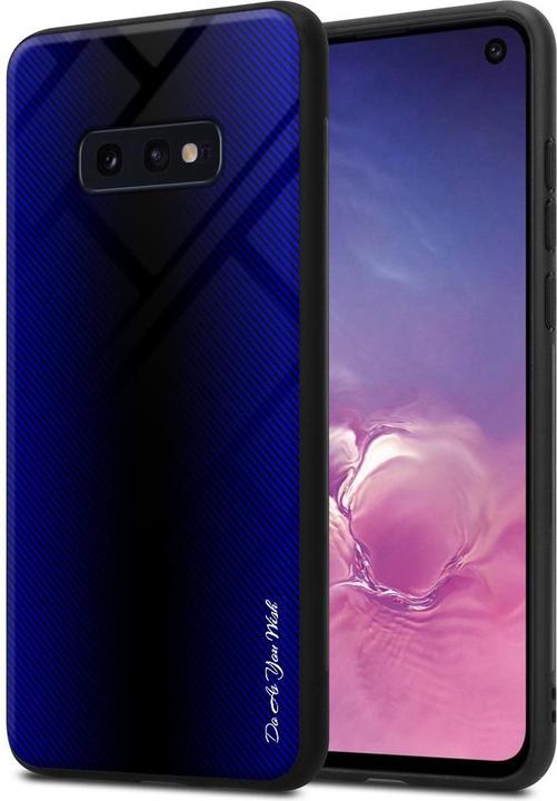 Actual product image Cadorabo TPU Striped Glass Cover (Samsung Galaxy S10e)