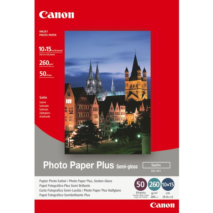 Actual product image Canon SG-201 Plus Semi-Gloss (260 g/m², 10 x 15 cm, 50 x)