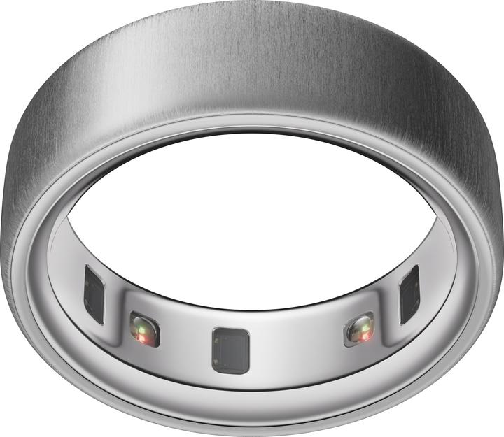 Actual product image Oura Ring 4 (11, Brushed Silver)