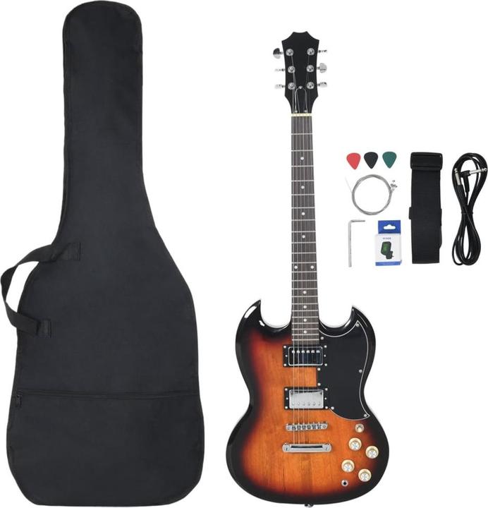 Actual product image VidaXL Jeanie (Electric guitar, Solid mahogany wood, Birch wood, Wood-based material)