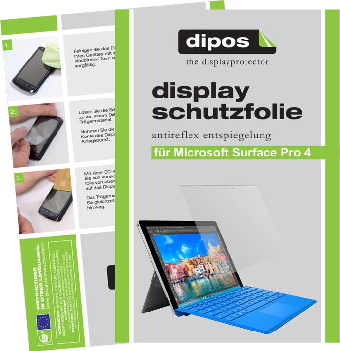 Produktbild Dipos Displayschutzfolie Antireflex (2 Stück, Microsoft Surface Pro 4)