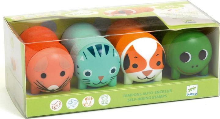 Actual product image Djeco Toddler stamp garden animals