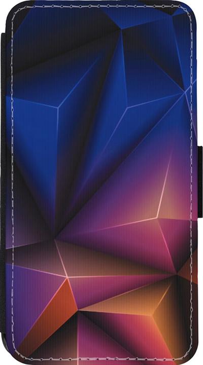Produktbild PhoneLook Hülle Wallet schwarz Abstract Triangles (Apple iPhone 13 mini)