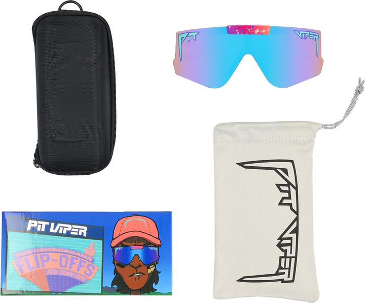 Actual product image Pit Viper The Flip-Offs The Copacabana (Blue, Lilac, Blue, Lilac)