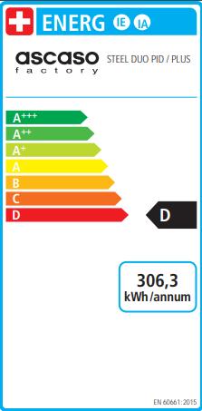 Energie-Label Ascaso Steel Duo Plus