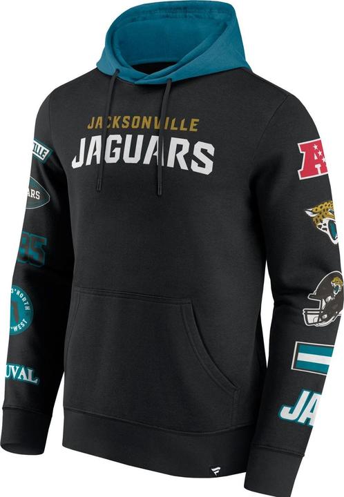 Immagine prodotto Fanatics Felpa con cappuccio con stampa sulle maniche Jacksonville Jaguars NFL - M (M)
