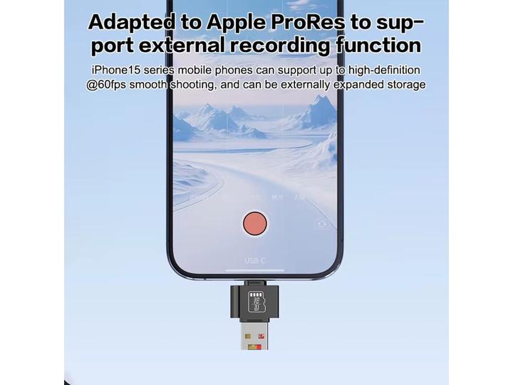 Produktbild PowerGuard USB-C USB-A OTG to MicroSD Cardreader Photo File Adapter (USB, Micro USB, USB-C)