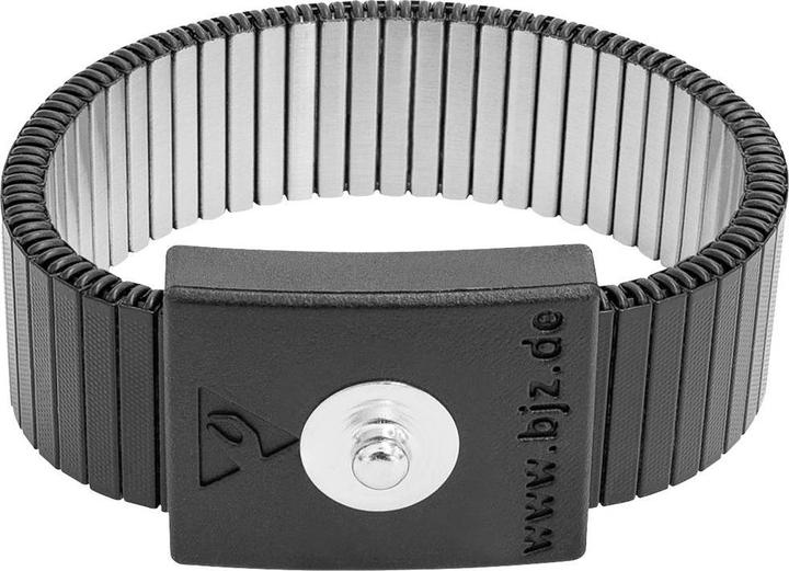 BJZ A-64119 ESD metalen armband zwart (Statische bescherming)