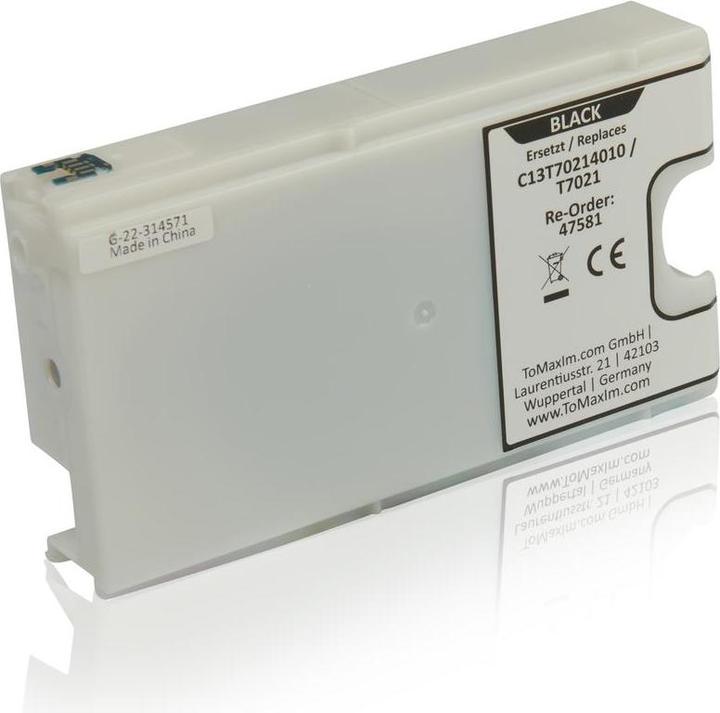 Produktbild Inkadoo Druckerpatronen kompatibel zu Epson C13T70214010 / T7021 XL Tintenpatrone, schwarz Schwarz (BK)