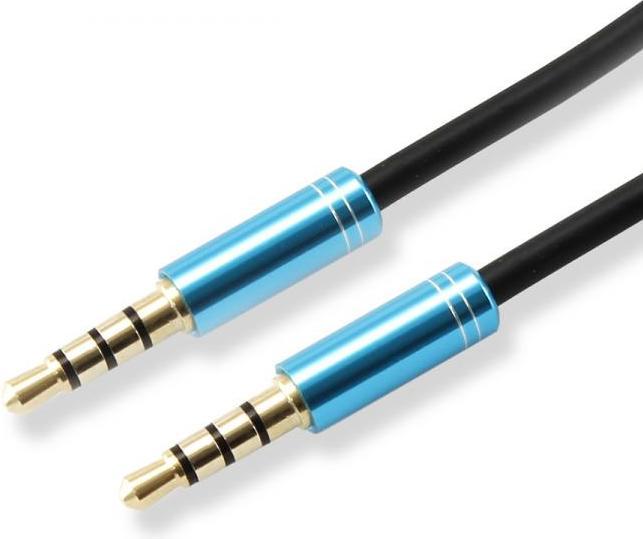 Sbox 3535-1.5BL AUX Cable 3.5mm to 3.5mm Blueberry Blue (1.50 m)