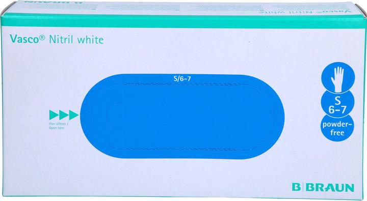 Produktbild B.Braun Vasco Nitril White Uh S (S)