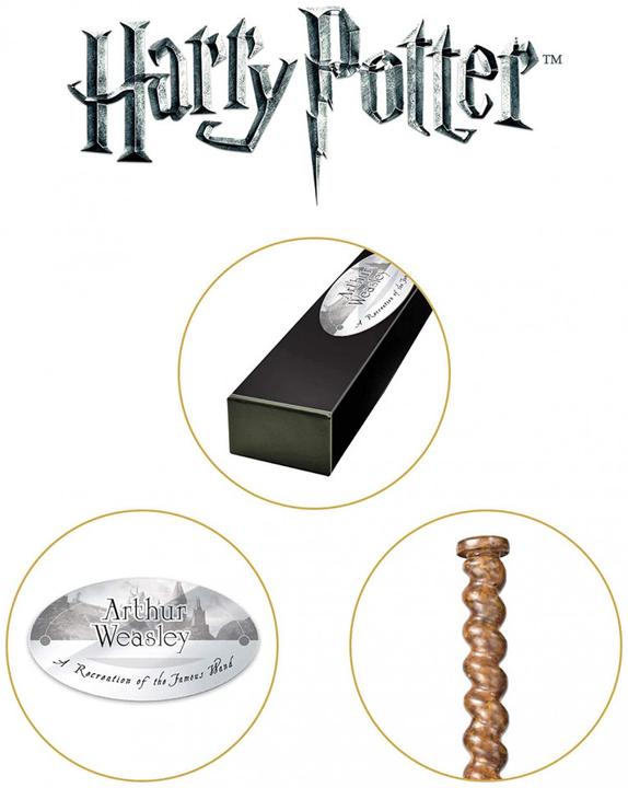 Produktbild Noble Collection Harry Potter Zauberstab Arthur Weasley (Charakter-Edition)