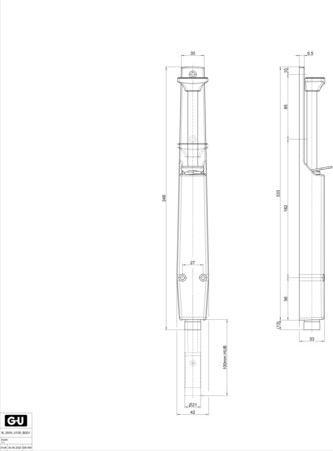 Produktbild BKS Türfeststeller breit silber Hub 30mm (1 Stück)
