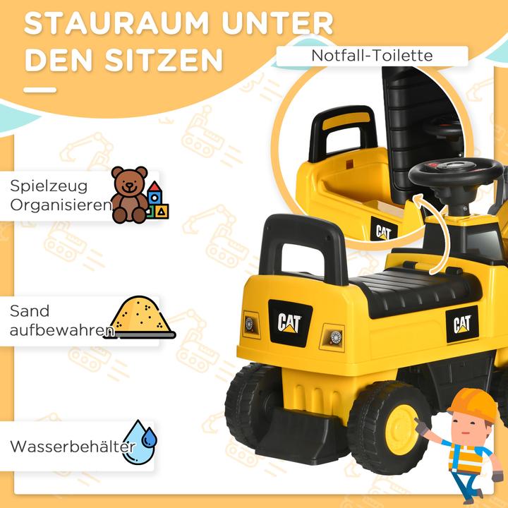 Actual product image Homcom Sit-on excavator with shovel