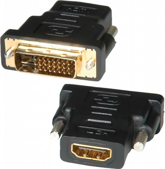 Actual product image Roline DVI - HDMI Adapter (HDMI, DVI, 5 cm)
