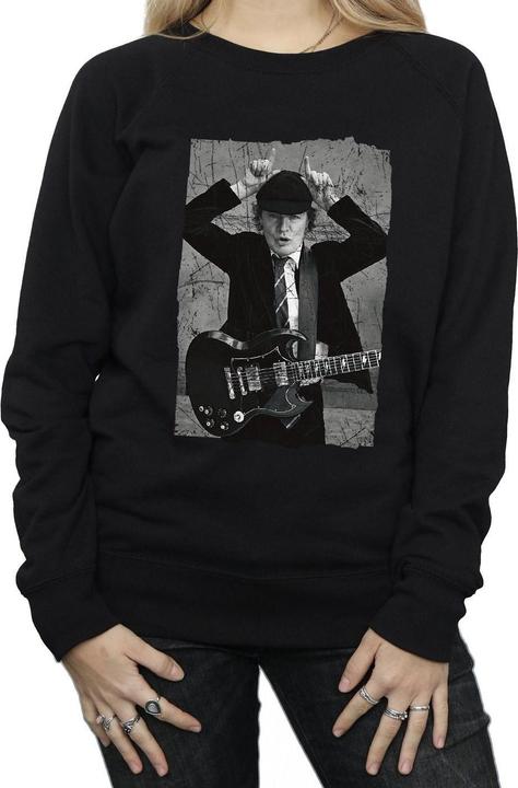 Produktbild AC/DC Angus Young Distressed Photo Sweatshirt (S)