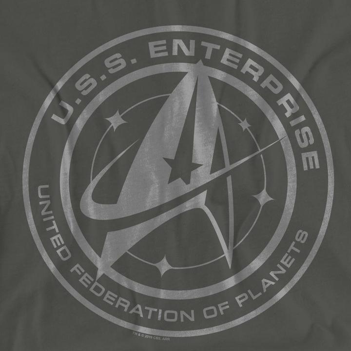 Actual product image Universal Textiles Unisex Adult Enterprise Crest T-Shirt (M)
