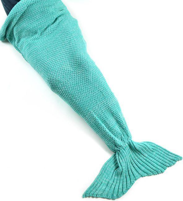 Immagine prodotto MU Classic Coperta a maglia a forma di sirena (70 x 130 cm)