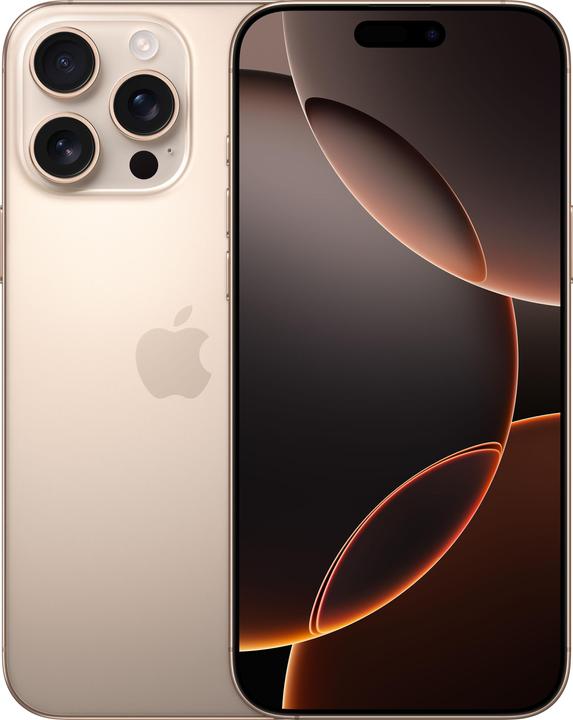 Apple iPhone 16 Pro Max (256 Go, Titane désertique, 6.90", SIM + eSIM, 48 Mpx, 5G)