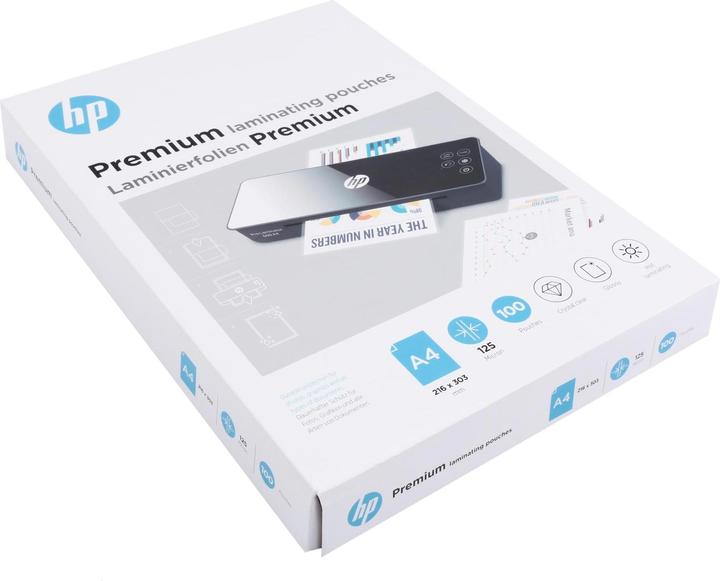 Actual product image HP Laminating film Premium A4, 125 µm, 100 pieces, glossy (A4, 100 Piece, 125 µm)