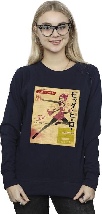 Immagine prodotto Disney Big Hero 6 Baymax Honey Lemon Newspaper Felpa Donna (XL)