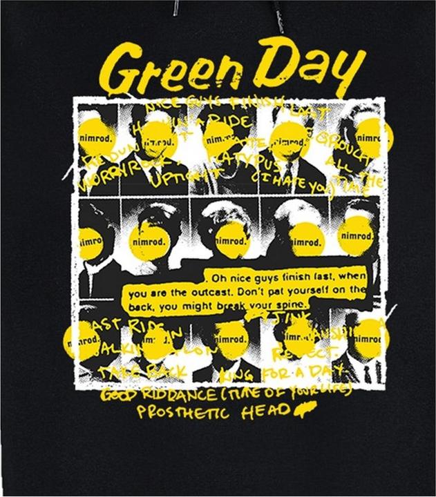 Actual product image Amplified Unisex Adult Nimrod Green Day Hoodie (XXL)