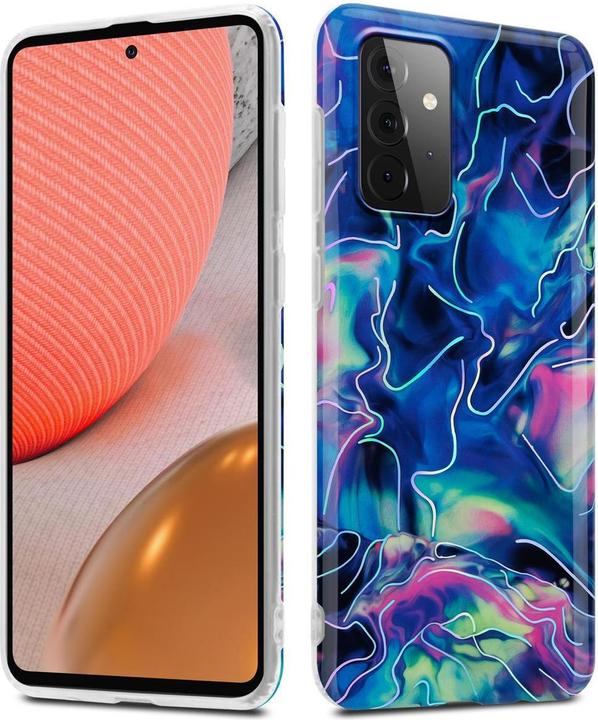 Actual product image Cadorabo IMD TPU Colorful Marble Cover (Samsung Galaxy A72)