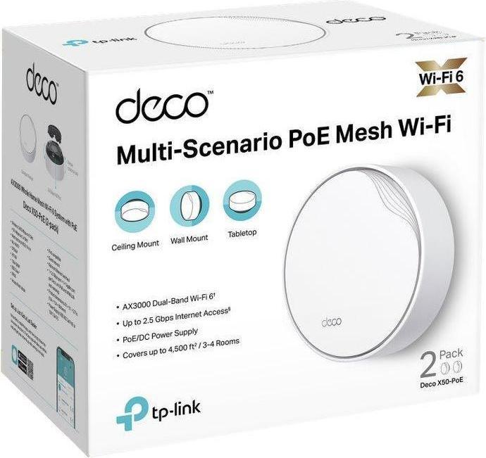 Image du produit TP-Link Deco X50-PoE (pack de 2)
