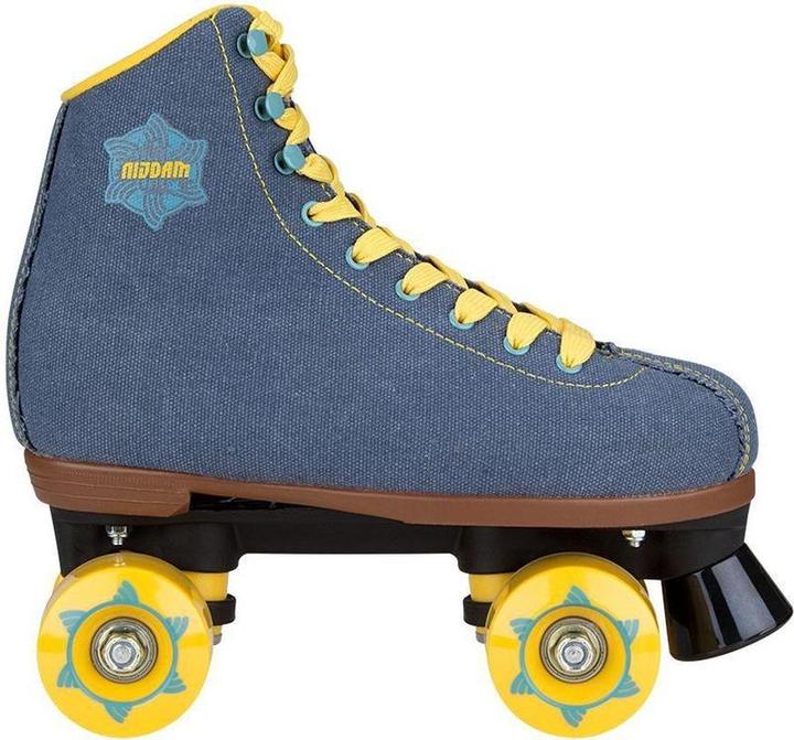 Actual product image Nijdam Retro Rolschaatsen - Denim Rebel - Denimblauw/Geel - 39 (39)