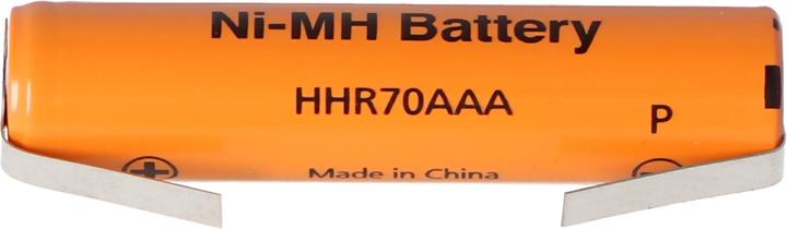 Immagine prodotto Panasonic Batteria ricaricabile Sanyo HR-AAAU NiMH Micro AAA Tariffa Flat Top con capocorda di saldatura a U (AAA, 730 mAh)