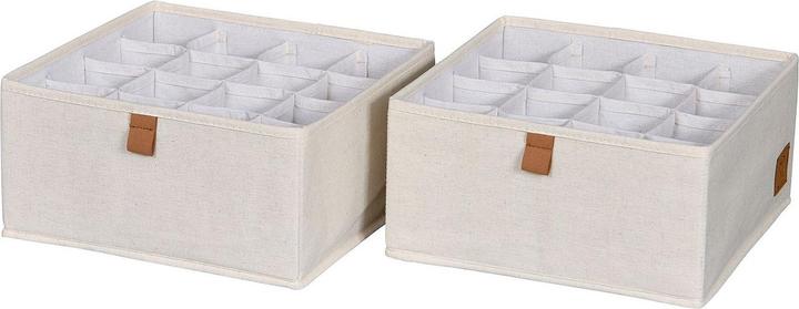 Love it Store it Premium Kleiderschrank Organizer 2er Set mit 16 Fächern (30 x 30 x 15 cm, 13.50 l)