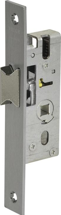 Actual product image Wilka Tubular frame latch lock, DM 40, flat face plate 170 x 24 x 3 mm, stainless steel