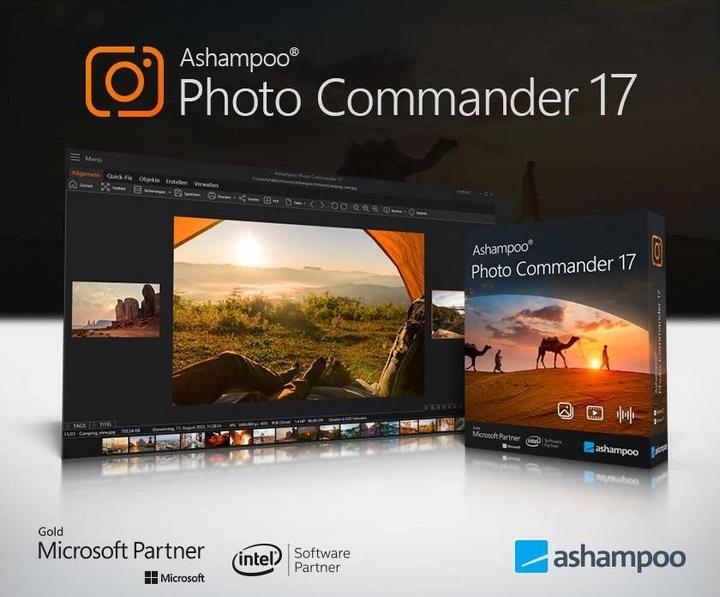 Actual product image Ashampoo Photo Commander 17 ESD, Vollversion, 1 PC, Produktfamilie (1 User, 1 Devices/Users)