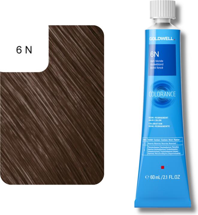 Actual product image Goldwell Colorance Tube Demi-Permanente (6N dark blonde)