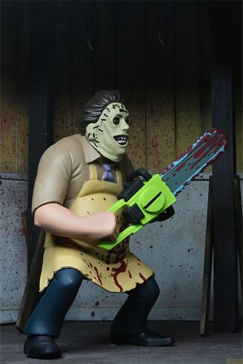Produktbild Neca Texas Chainsaw Massacre Toony Terrors Actionfigur 50th Anniversary Leatherface (Bloody) 15 cm