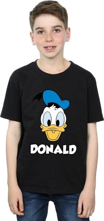 Actual product image Disney Boys Donald Duck Face Cotton T-Shirt (140, 146)