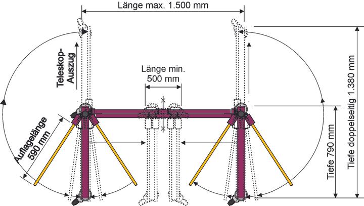Actual product image Werkstarck Shelf Trolley DABELJU-VV (200 kg)