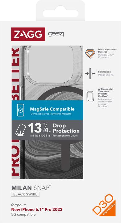 Image du produit Zagg Gear4 Cases Milan Snap Apple (Apple iPhone 14 Pro)