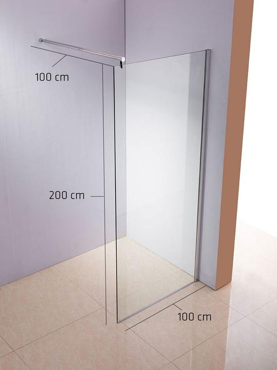 Produktbild Swisshandel24 Duschabtrennung 100x200x100cm rund, klarglas (100 cm, 200 cm)