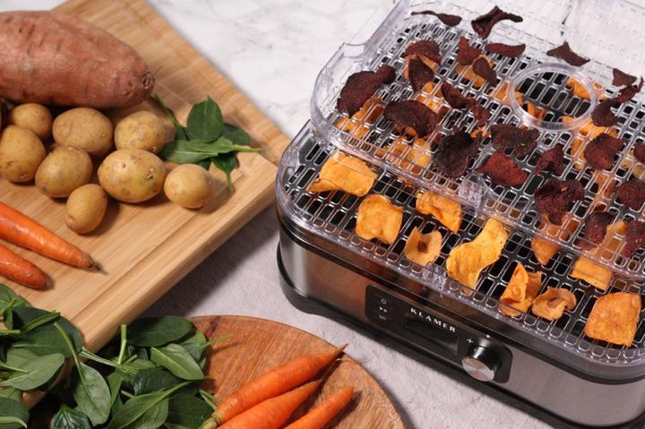 Actual product image KLAMER Dörrautomat 400W, Edelstahl mit 5 Einlegefächern, BPA frei