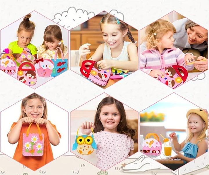 Produktbild Activity Board Nähset für Kinder, Nähset für Handtasche, Bastelset für Kinder, DIY Handwerk, DIY Kinder Nähen