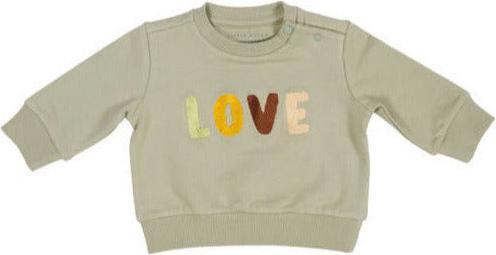 Little Dutch Pullover Love Grün